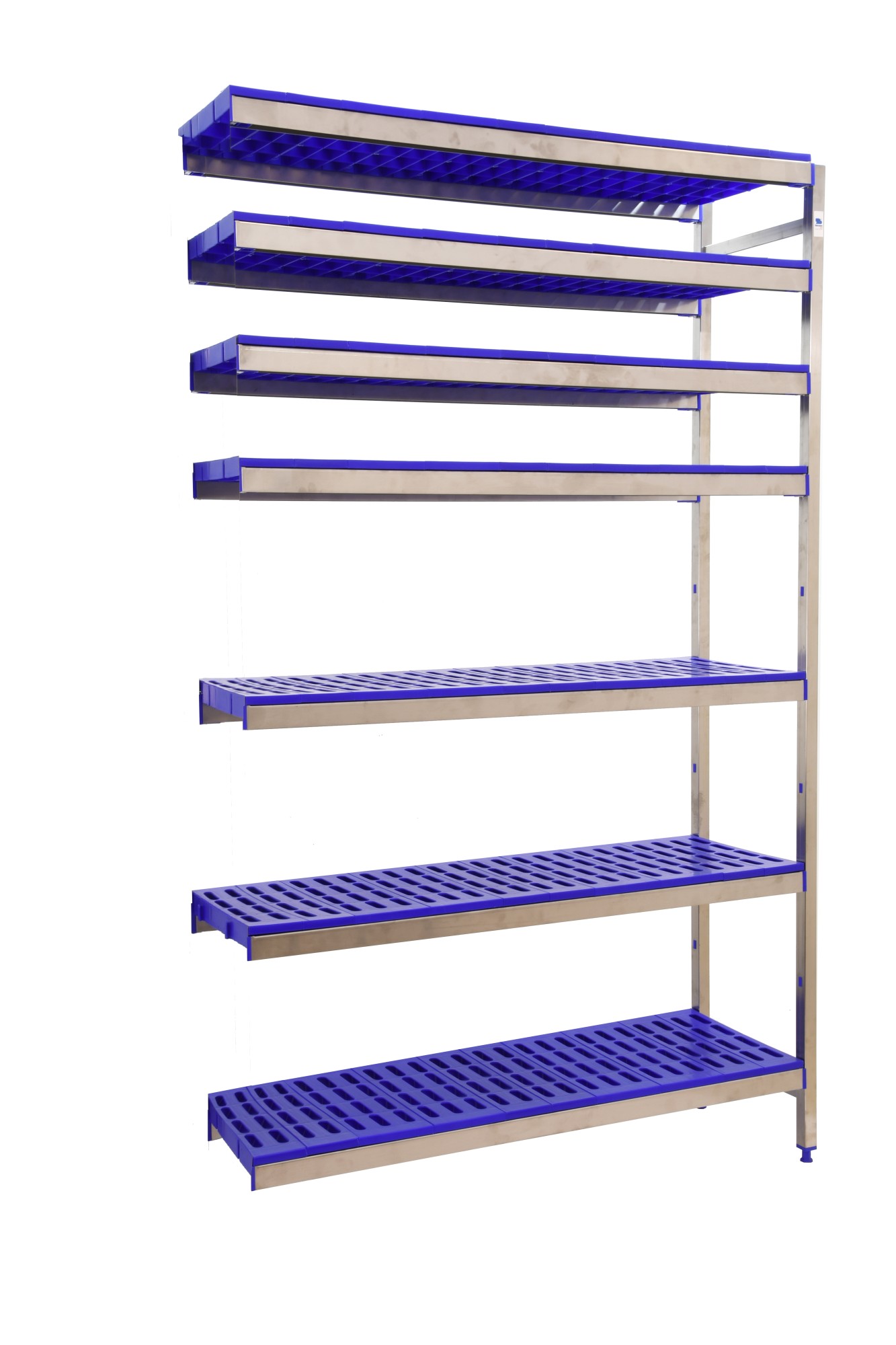 Estanteria de acero inoxidable con bandejas de polipropileno Simoninox Aditional 7PP 500 Simonrack