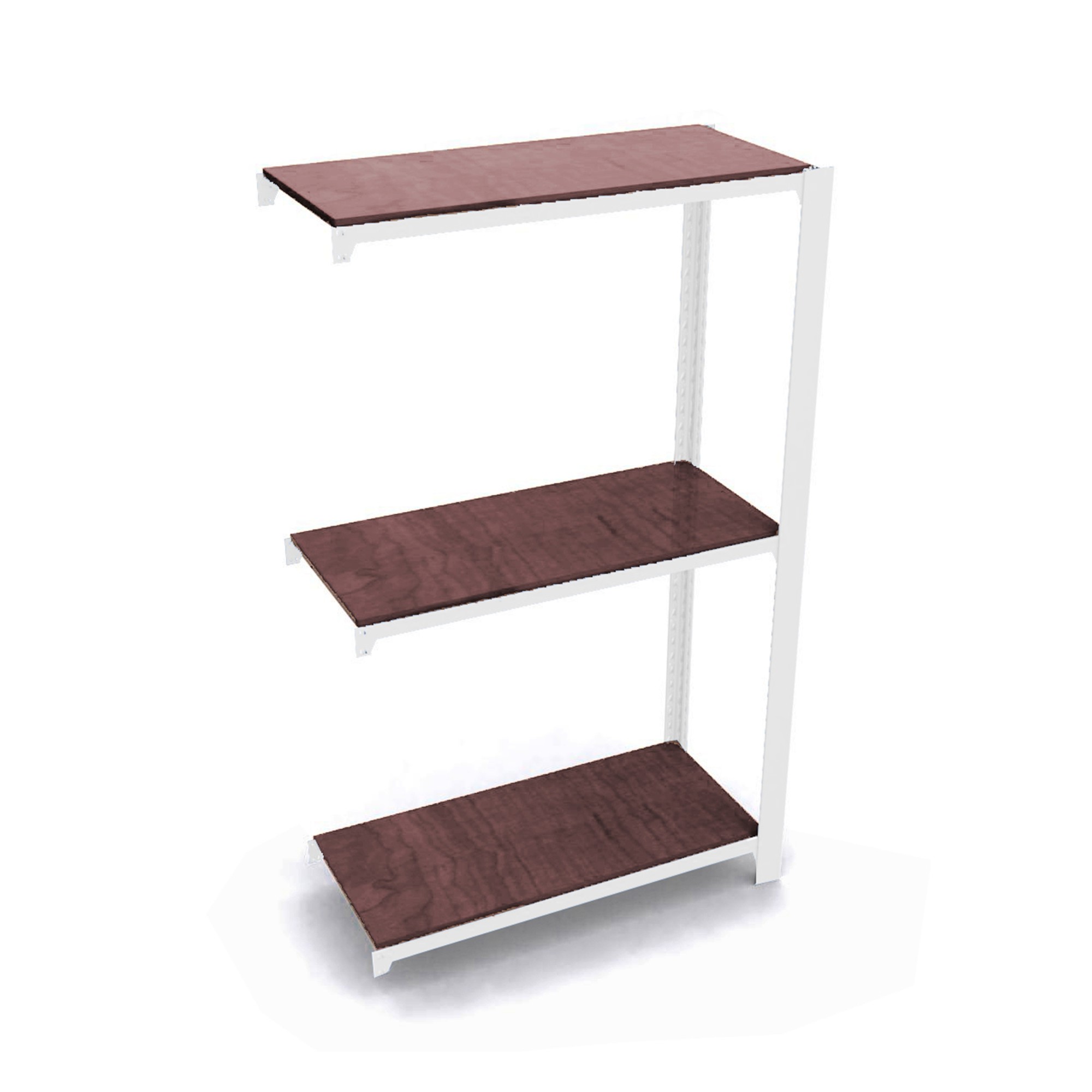 Estanteria metalica adicional sin tornillos con bandejas de madera Officlick 3/300 Simonrack