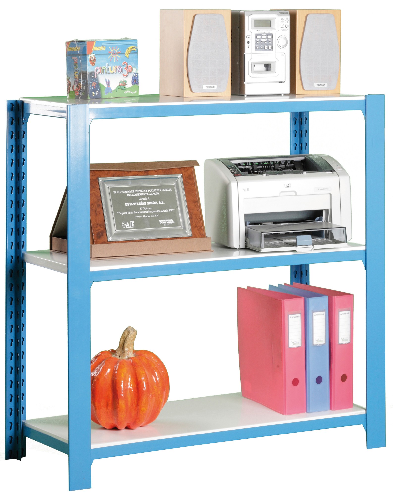 KIT OFFICLICK 3/400 METAL I.M. AZUL/BLANCO