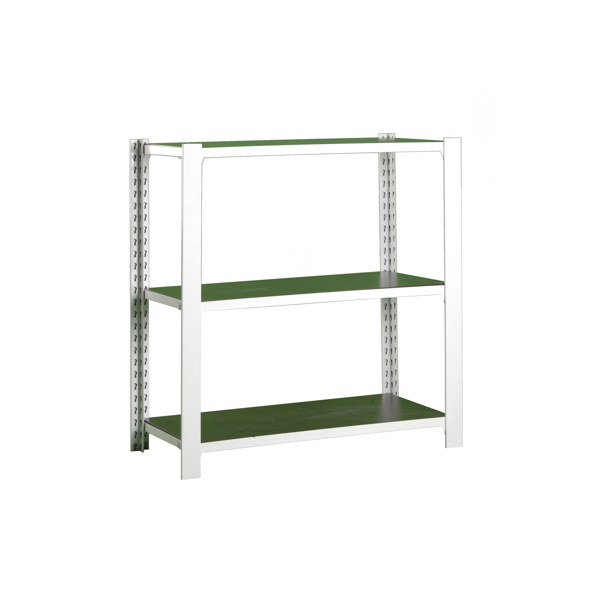 Estanteria metalica inicial sin tornillos con bandejas de madera Officlick 3/400 Simonrack