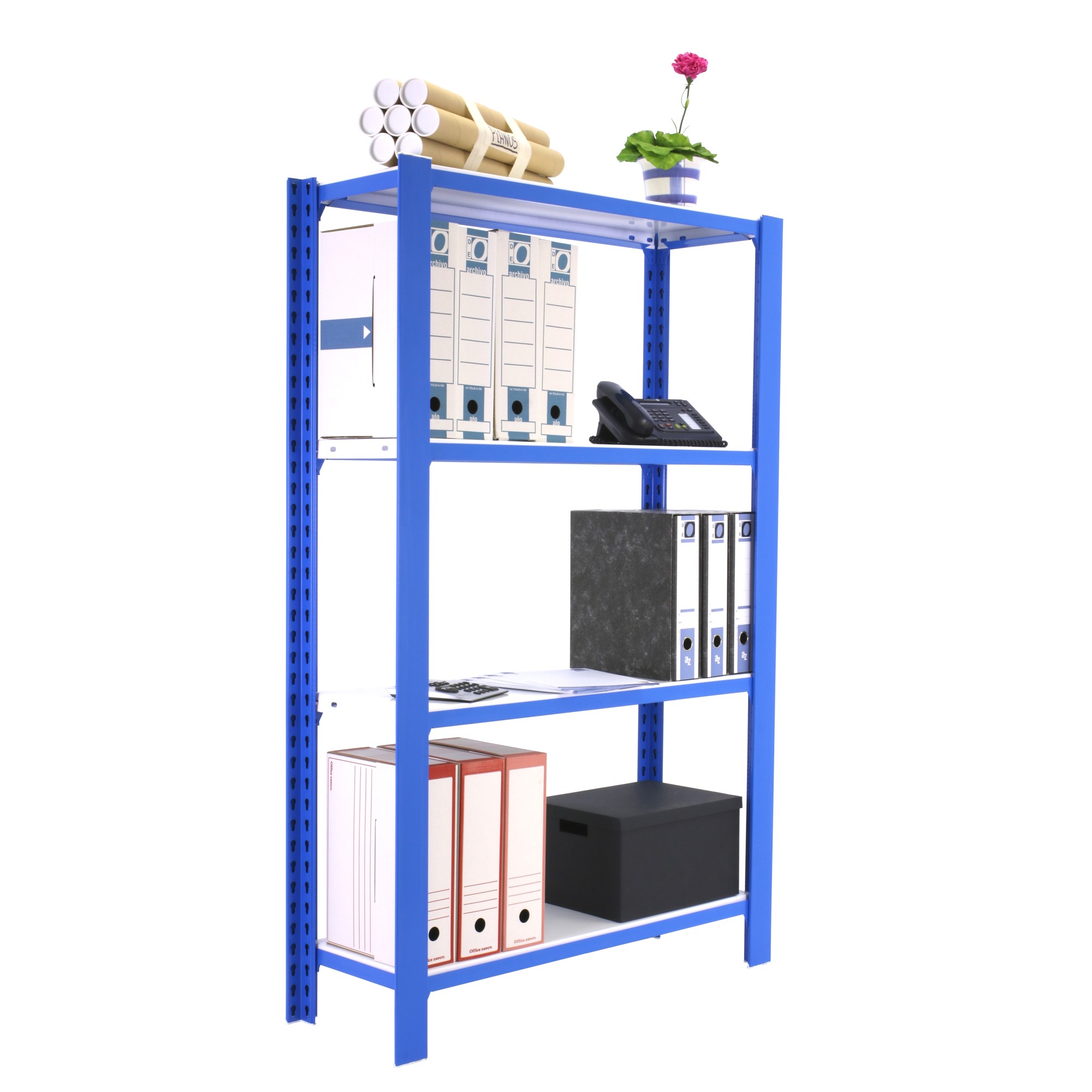 KIT OFFICLICK 4/300 METAL I.M. AZUL/BLANCO