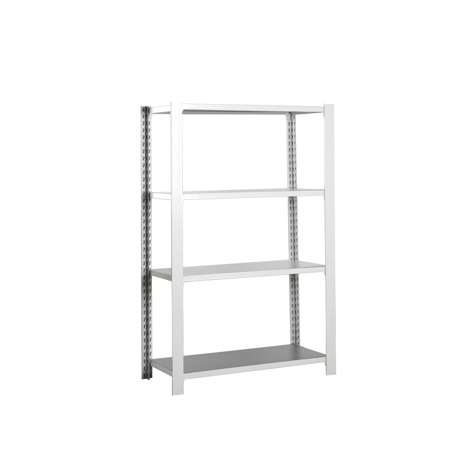 Estanteria metalica inicial sin tornillos con bandejas de madera Officlick 4/300 Simonrack