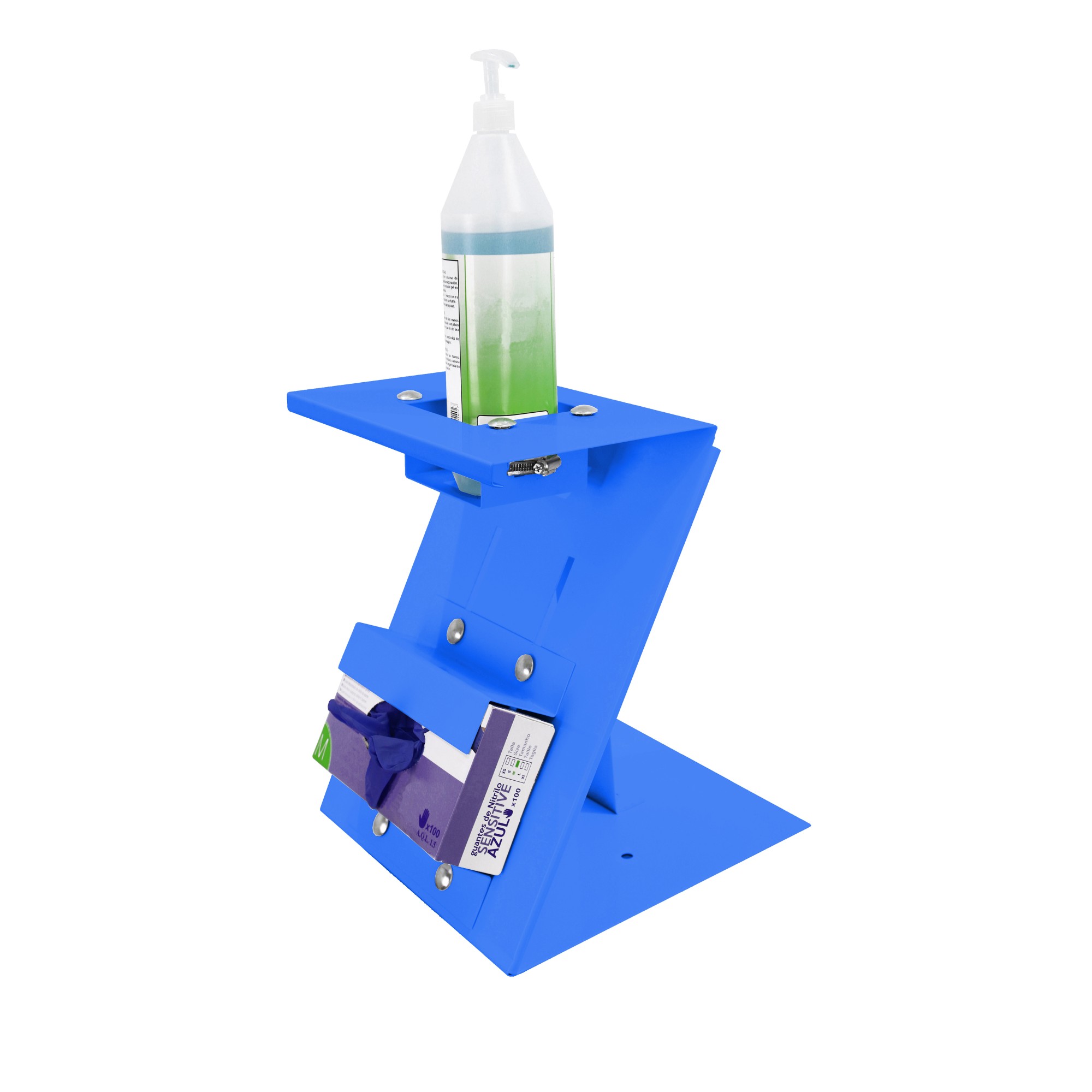 PEANA DISPENSADOR SOBREMESA 2-JG 36x30x21 AZUL