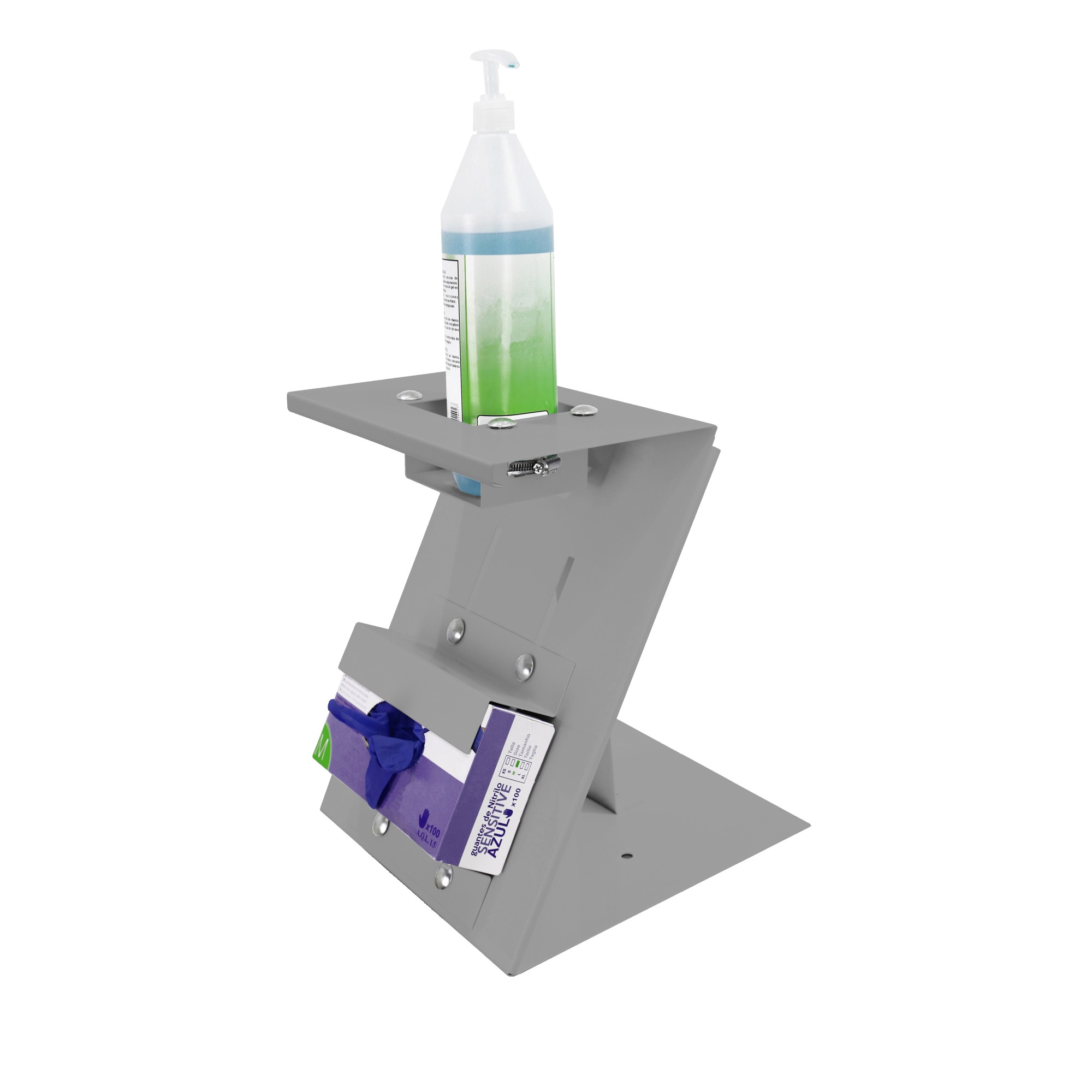 PEANA DISPENSADOR SOBREMESA 2-JG 36x30x21 GRIS