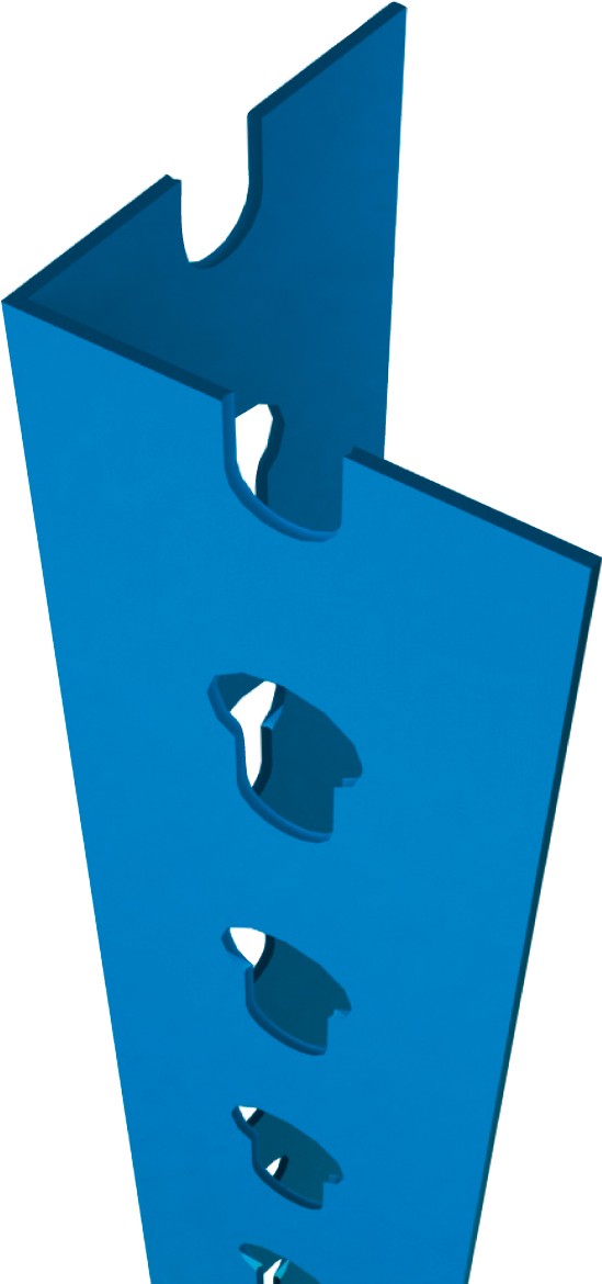 Perfil para estanteria metalica sin tornillos Sclick P/40 Simonrack