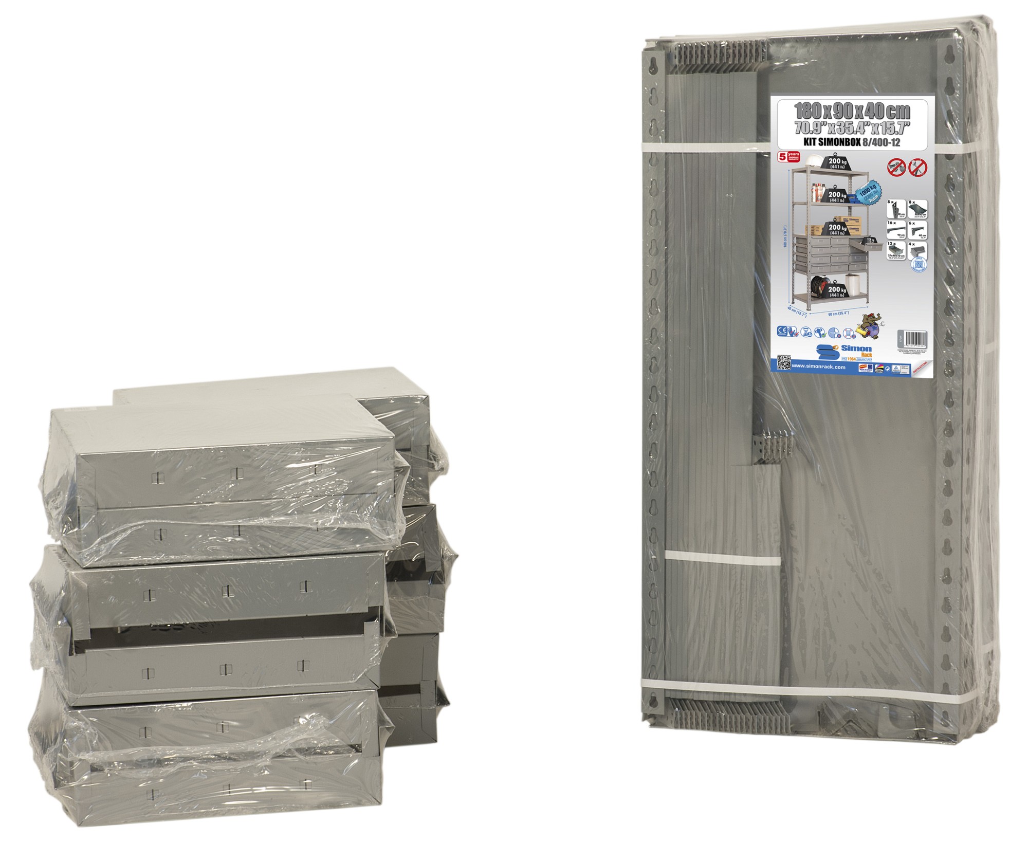 KIT SIMONBOX 8/400-12 GRIS