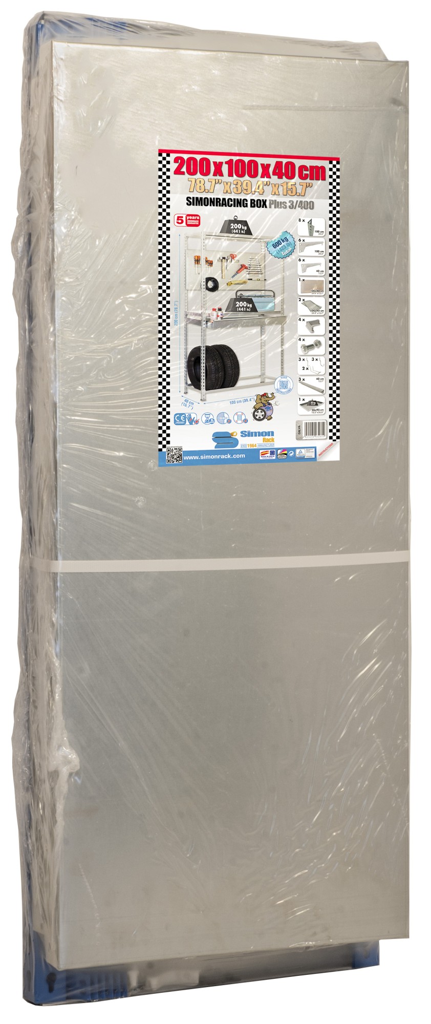 KIT SIMONRACING BOX PLUS 3/400 GRIS