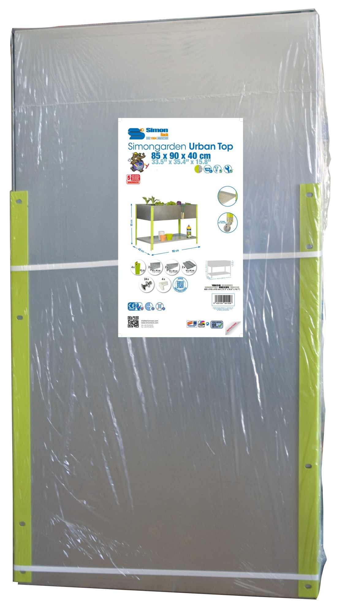 KIT SIMONGARDEN URBAN TOP 850x1200x400 VER/GA-150l