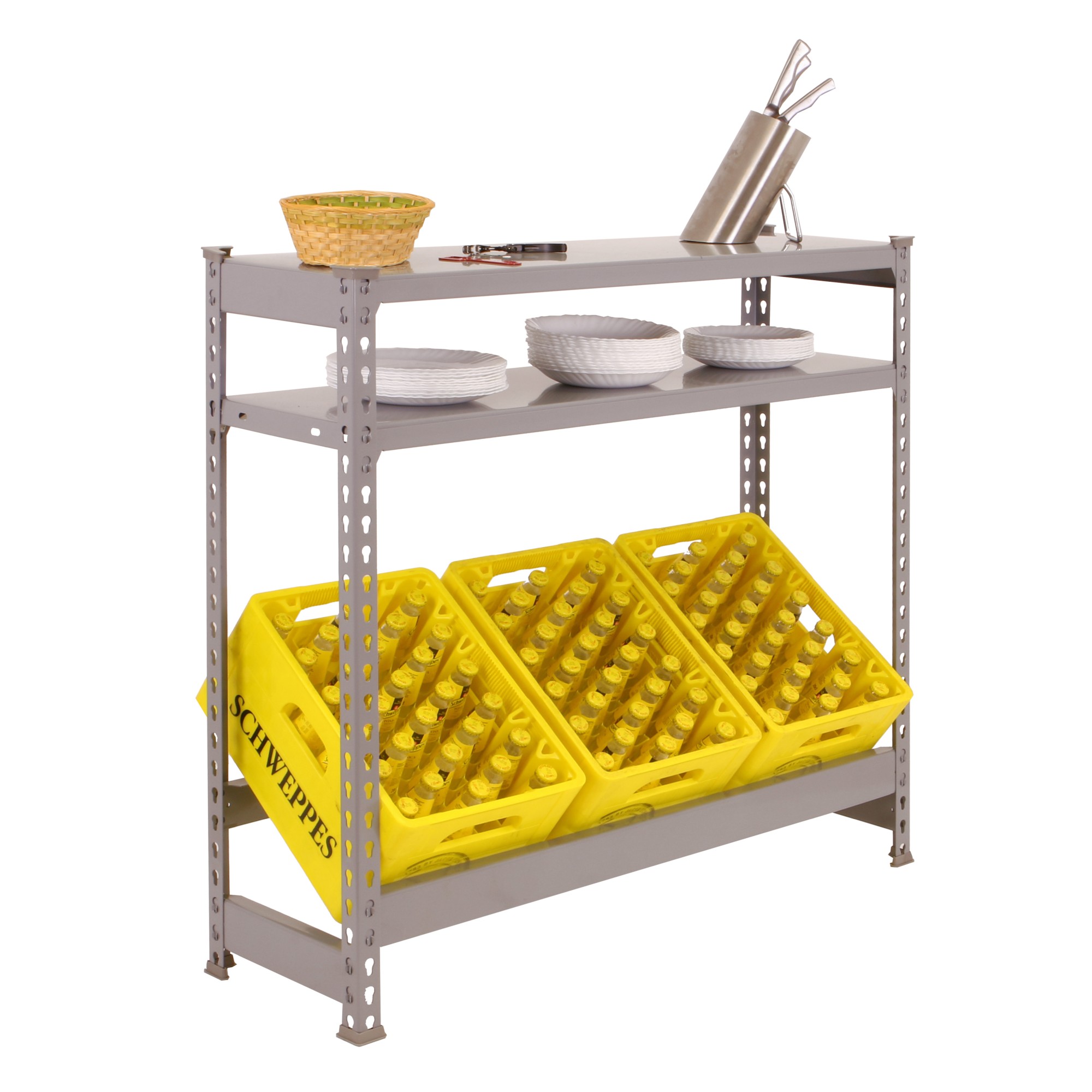 KIT SIMONBOTTLE SHELF 1-2- 1000x1000x300 GRIS