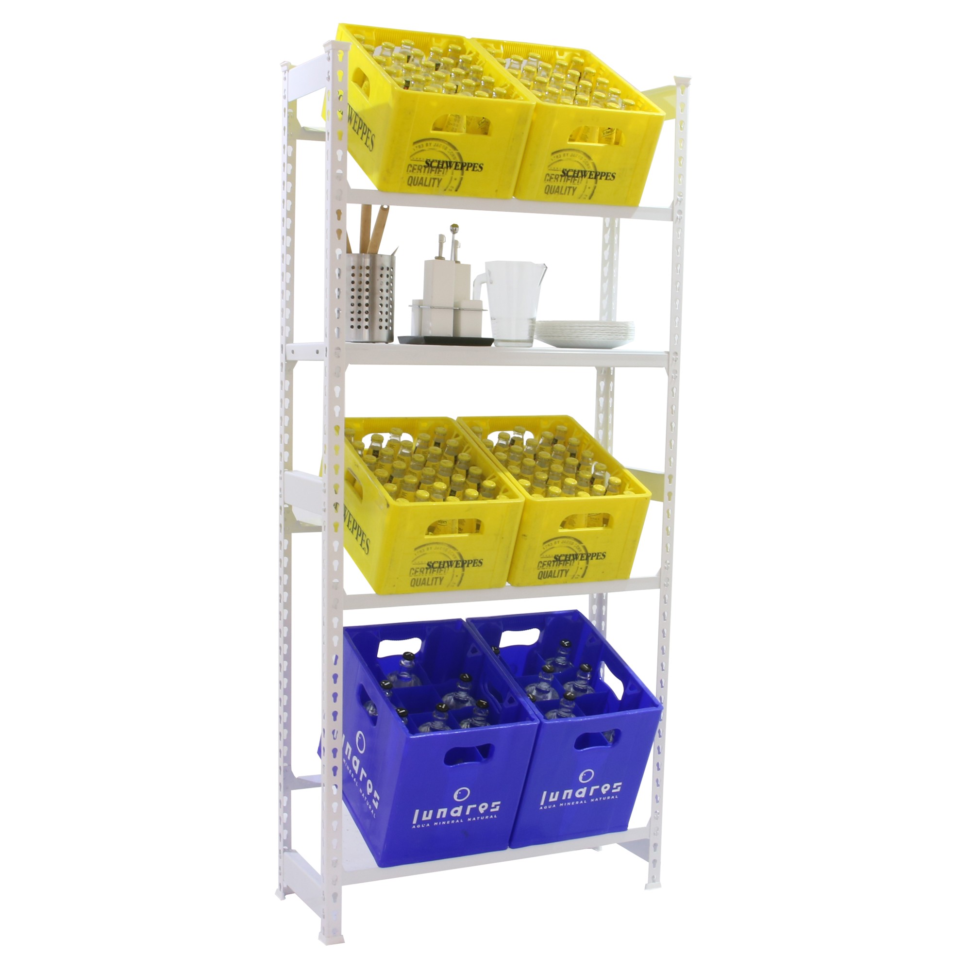 KIT SIMONBOTTLE SHELF 3-1- 1800x800x300 BLANCO