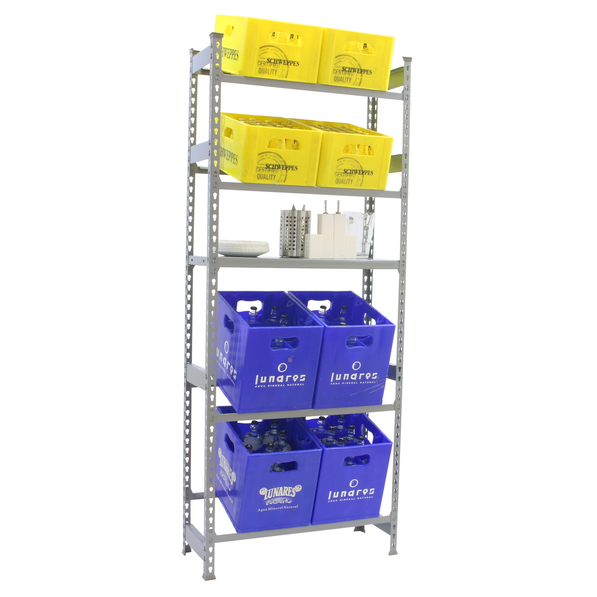 KIT SIMONBOTTLE SHELF 4-1 - 2000x800x300 GRIS