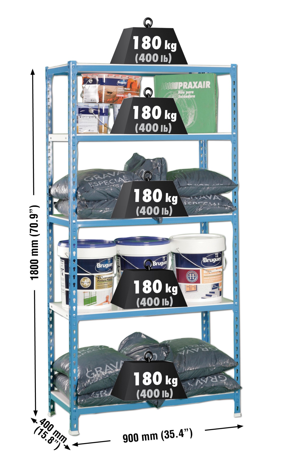 KIT SIMONCLICK 5/400 AZUL/BLANCO