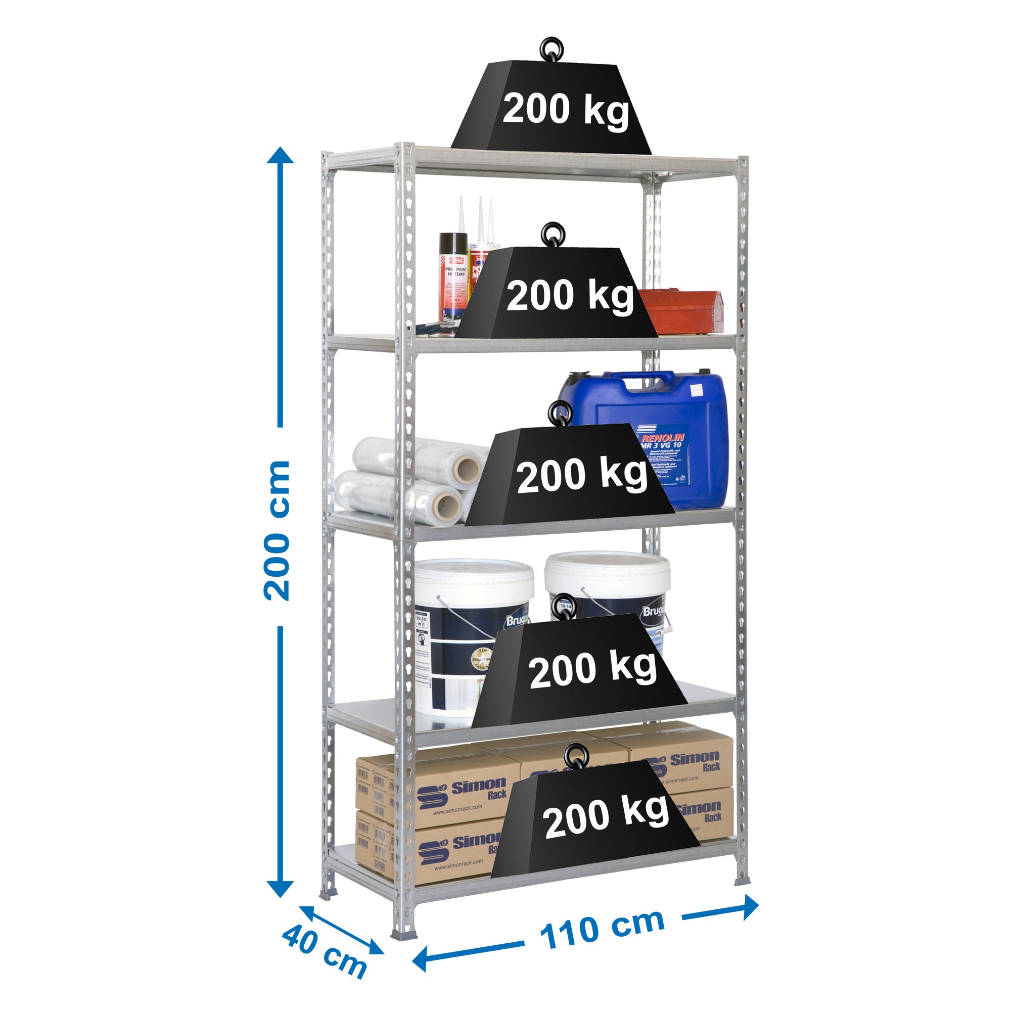 KIT SIMONCLICK SUPERPLUS 5/400 GALVA/GALVA