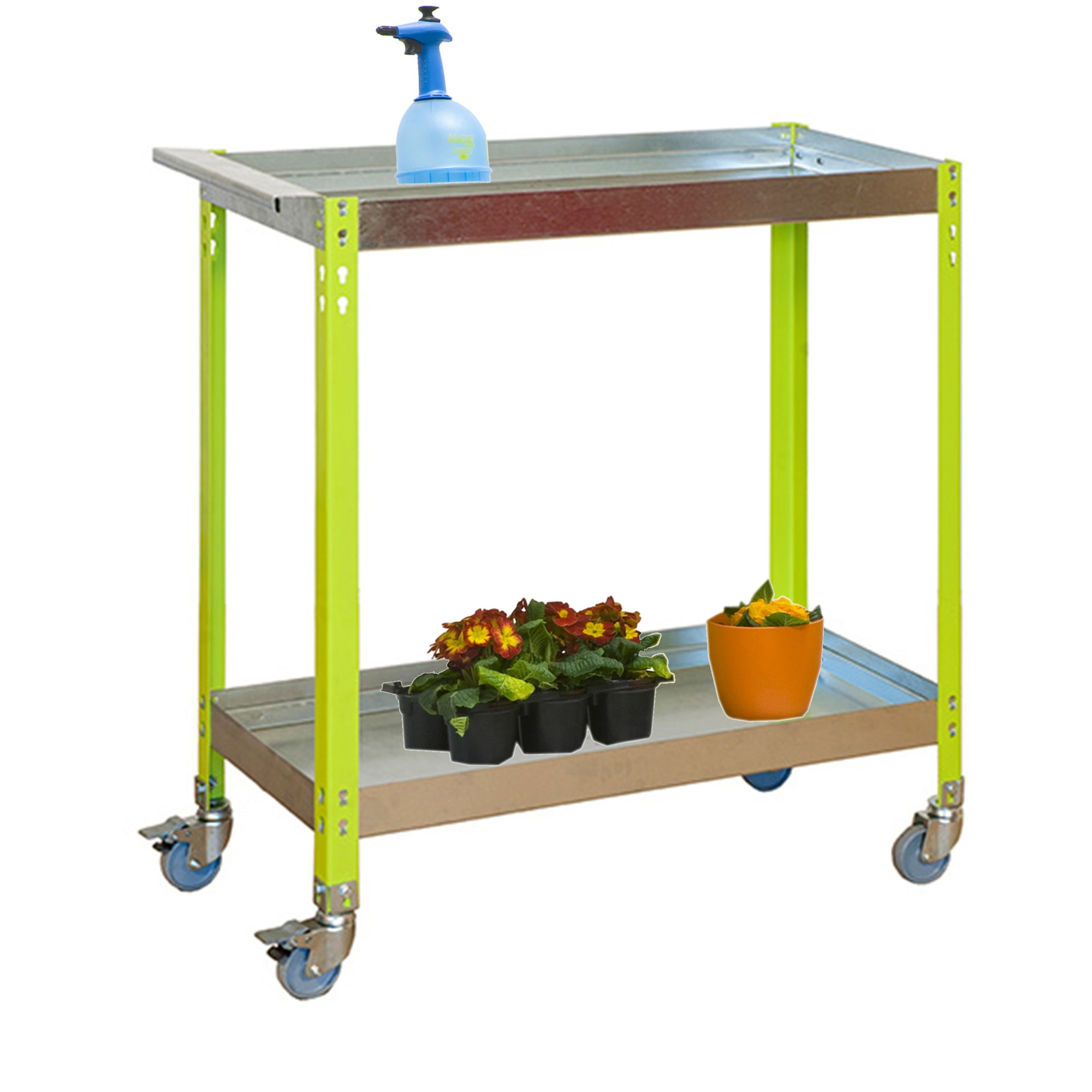 SIMONGARDEN WAGON 2/400 METALIC VERDE/GALVA