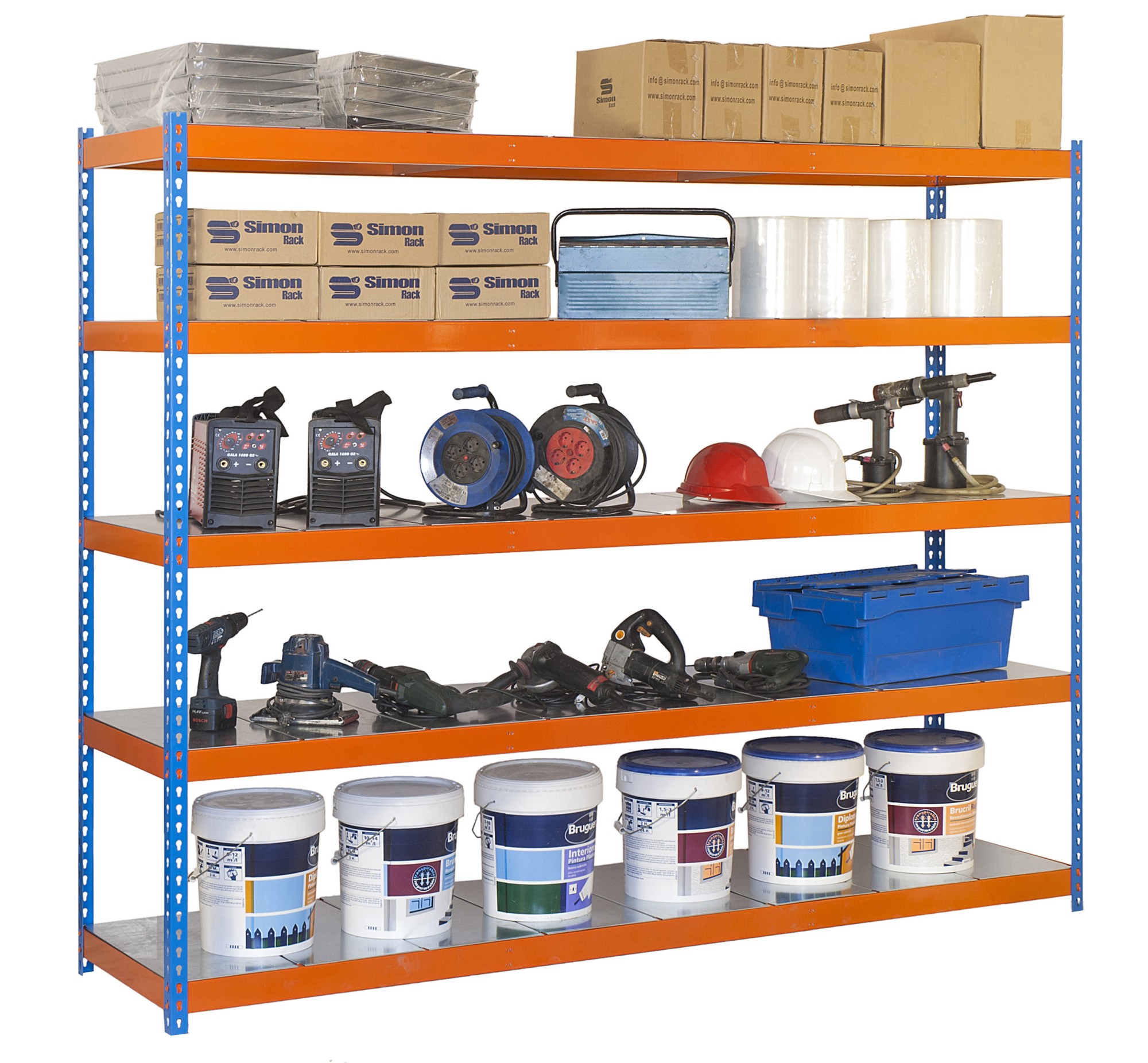 KIT SIMONFORTE 2107-5 METAL AZUL/NARANJA/GALV