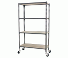 Estanteria metalica sin tornillos con ruedas Maderclick 4/300 Simonrack