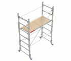 RAPIDO 140 | Andamio de aluminio con ruedas y plataforma de 140x60 cm. Altura de trabajo H150CM