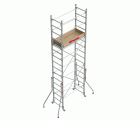 RAPIDO 140 | Andamio de aluminio con ruedas y plataforma de 140x60 cm. Altura de trabajo H380CM
