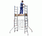 RAPIDO 140 | Andamio de aluminio con ruedas y plataforma de 140x60 cm. Altura de trabajo H150CM