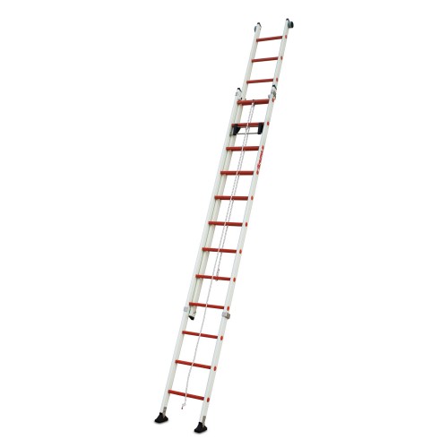 2TFV/EC | Escalera de fibra de vidrio extensible con cuerda