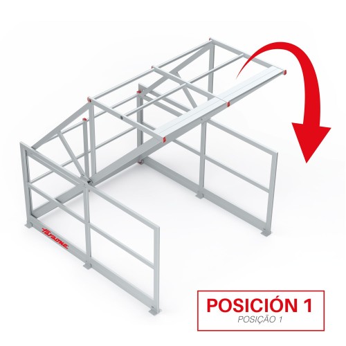 E-SAFETY | Barandilla basculante de seguridad en aluminio
