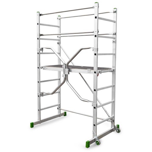 ES-PONTAL | Miniandamio de aluminio con sistema de plegado rápido