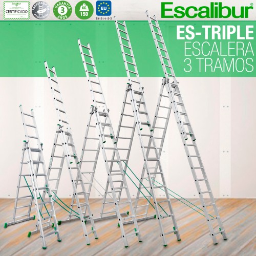 ES-TRIPLE | Escalera multiusos de 3 tramos