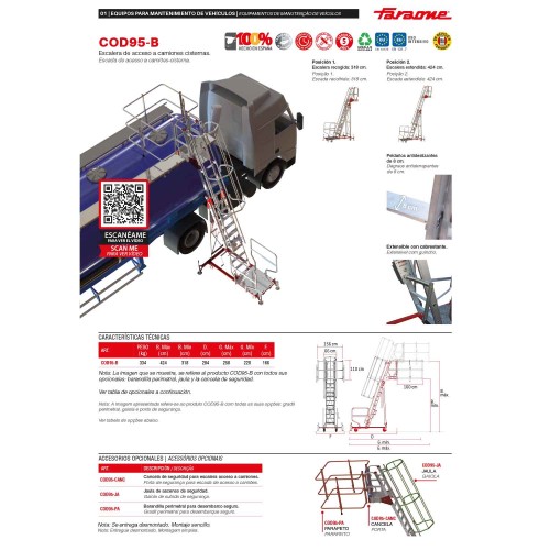 COD95-B | Escalera de acceso a camiones cisterna