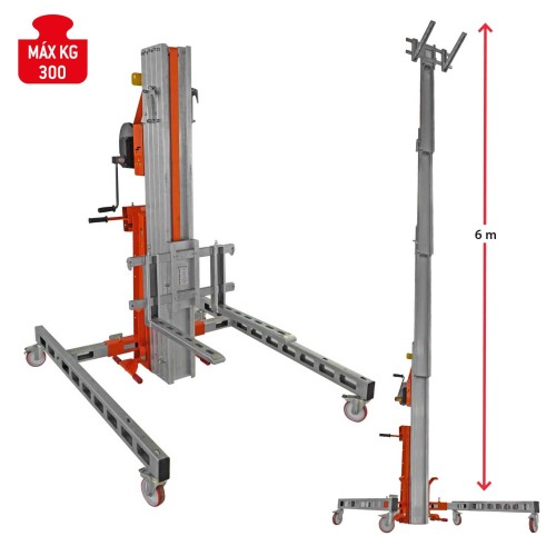 HW-BIG | Elevador de materiales, máximo 300 kg.