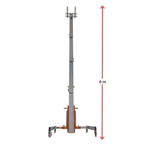 HW-BIGEL | Elevador de materiales en aluminio, máximo 300 kg.