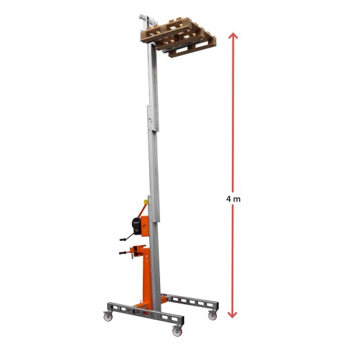 HW-S | Elevador de materiales en aluminio, manual.