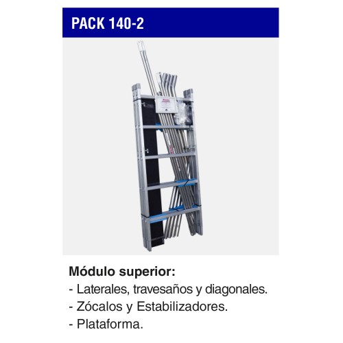 PACK-140-2 | Módulo superior para andamio RAPIDO 140