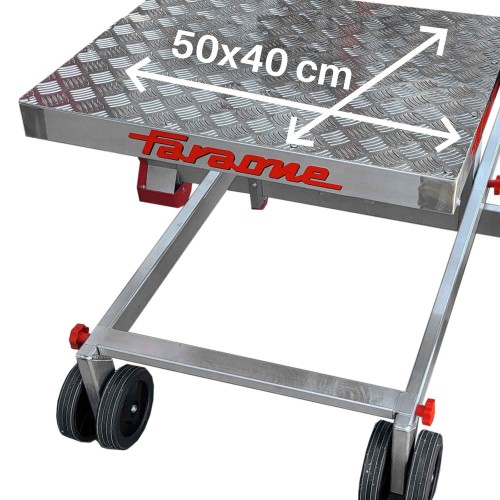 PICK | Escalera con plataforma y plano de carga eléctrico