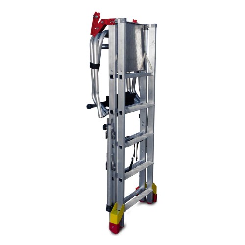 PL-COMPACT | Escalera plegable con amplia plataforma de trabajo