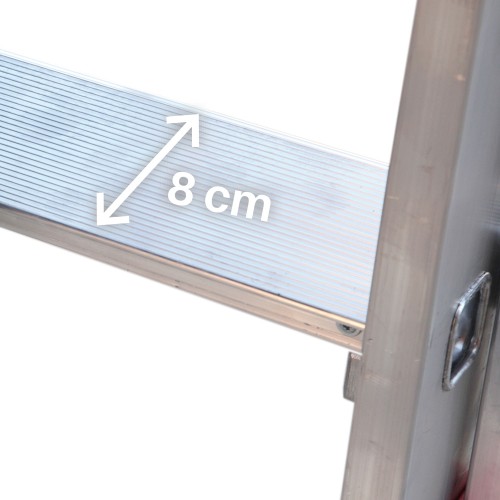 PL-COMPACT | Escalera plegable con amplia plataforma de trabajo