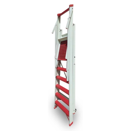 PL-FIBRA | Escalera de fibra con amplia plataforma