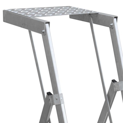 PL-PICK | Escalera plegable con amplia plataforma de trabajo y bandeja superior