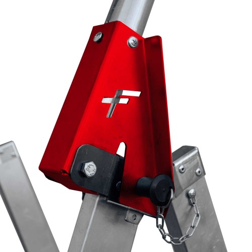PLS-COMPACT | Escalera plegable con amplia plataforma y altura regulable