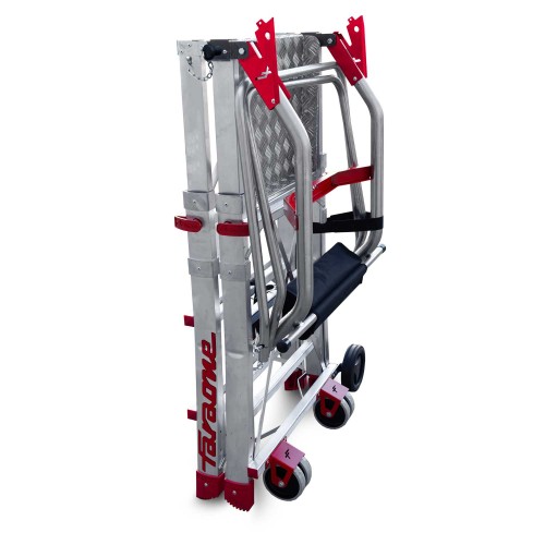 PLS-COMPACT | Escalera plegable con amplia plataforma y altura regulable