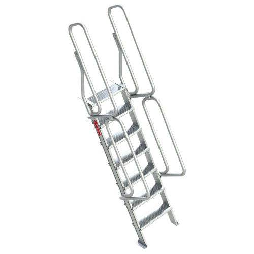 SG60 | Escalera de aluminio fija para entreplantas y altillos | Inclinación 60º