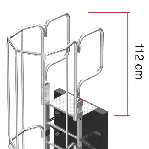 SVS2 | Escalera vertical de seguridad con jaula de protección