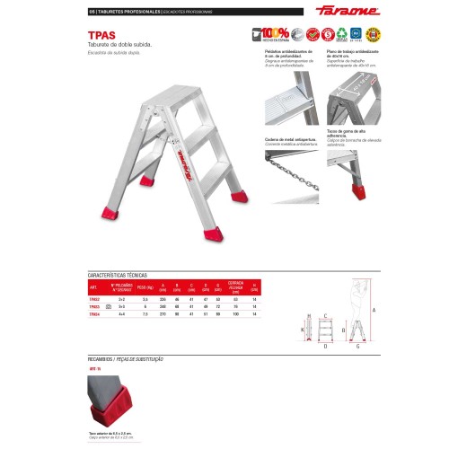 TPAS | Taburete de doble subida