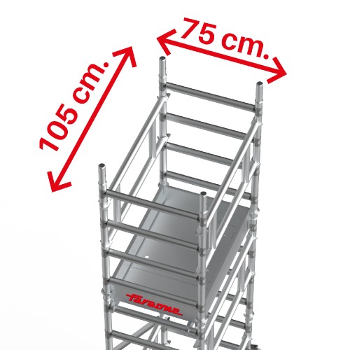 TOP SYSTEM 75x105 | Nuevo Andamio individual de 75x105 | Montaje en seguridad