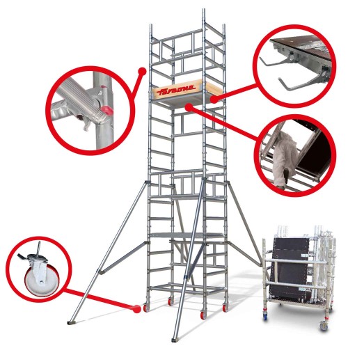 TOP SYSTEM 75x105 | Nuevo Andamio individual de 75x105 | Montaje en seguridad