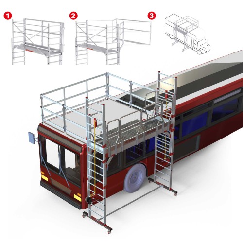 TSA320 | Andamio especial para talleres de camiones y autobuses