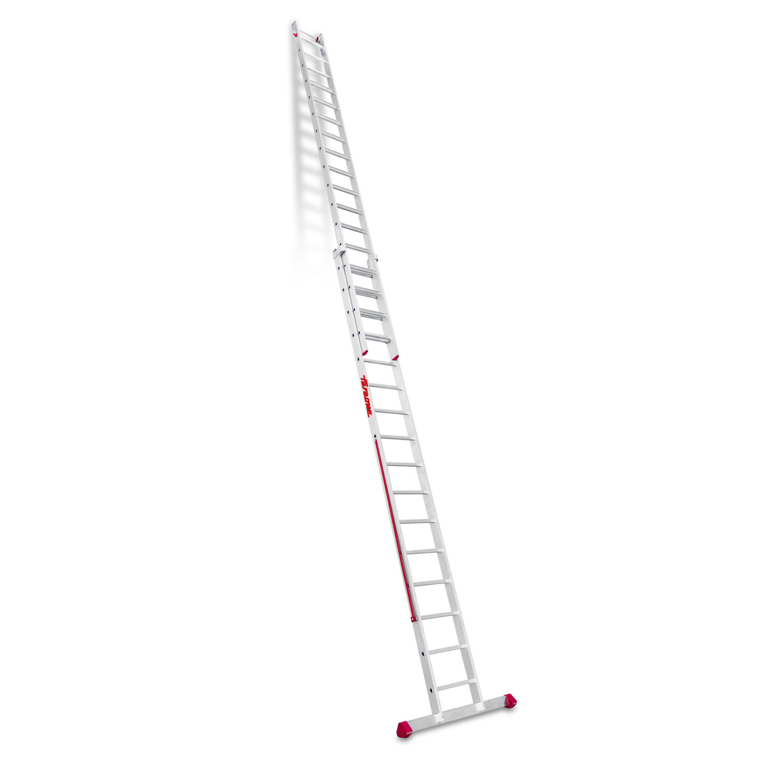 EN1400 | Escalera multiuso de 2 tramos con peldaños cómodos Peldaños 16+17