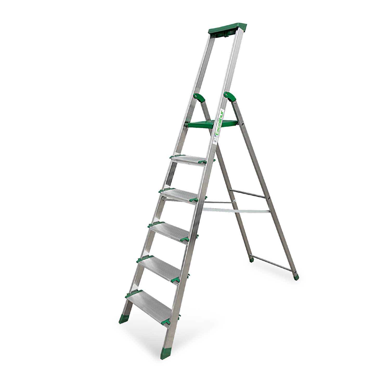 ES-CONFORT | Escalera de tijera con peldaños de 13 cm.