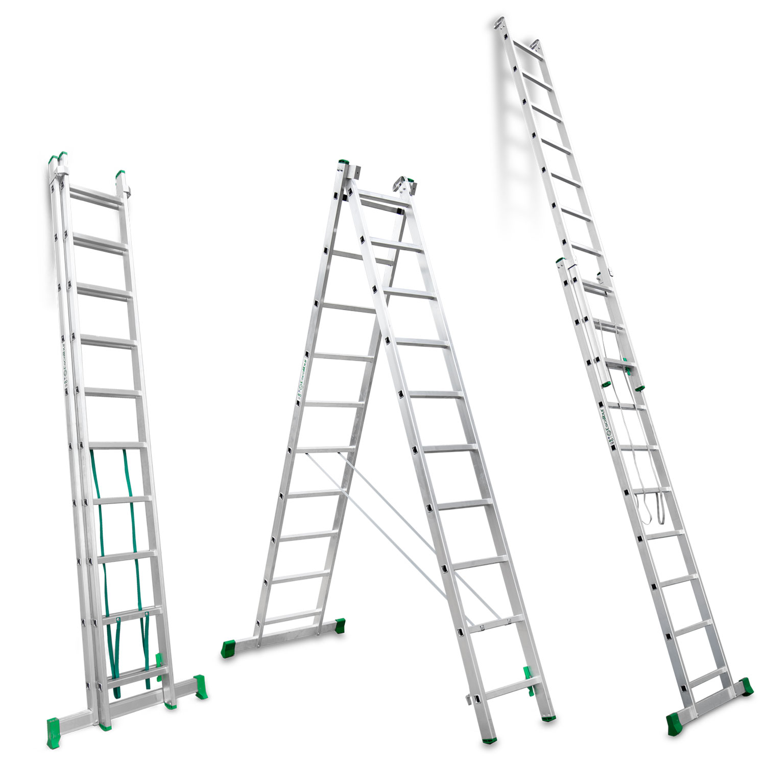 ESCALERA 2 TRAMOS CON BASE 10 PELD