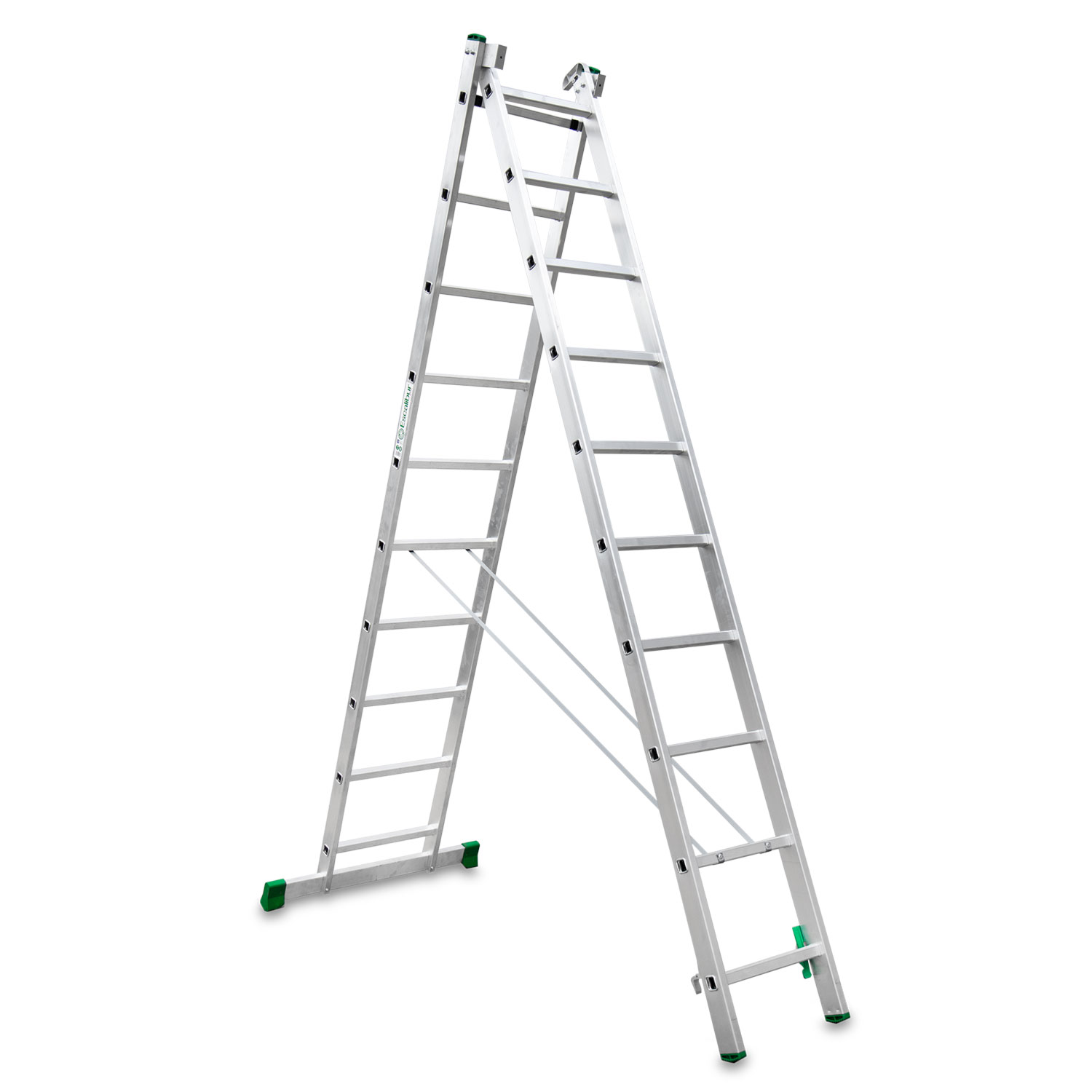 ESCALERA 2 TRAMOS CON BASE 10 PELD