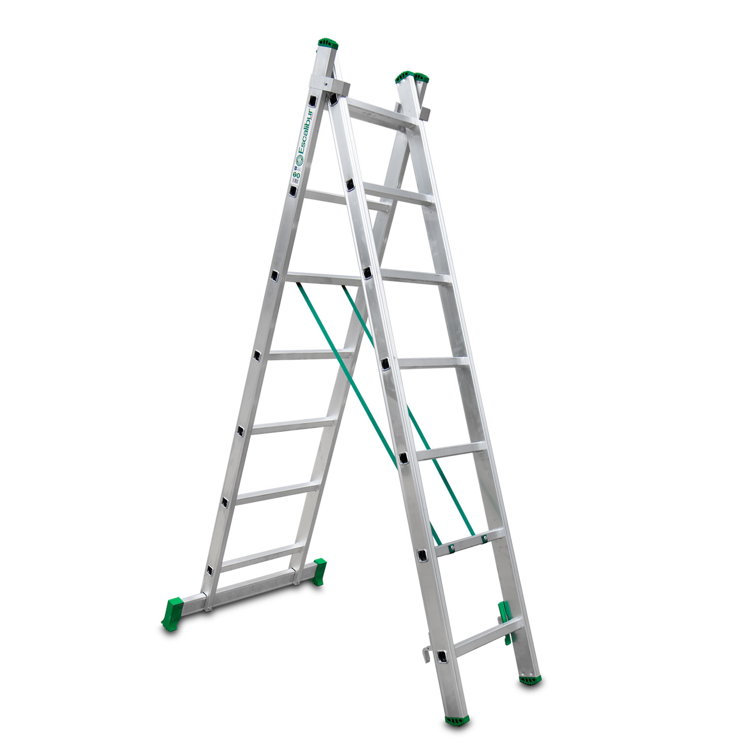 ESCALERA 2 TRAMOS CON BASE 7 PELD